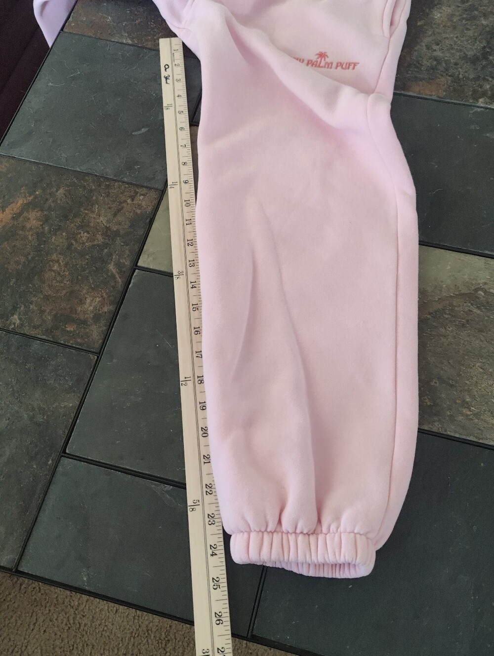 Pink Palm Puff "Everything Comes In Waves" Hoodie Size S Hoodie / XS Pants - Picture 11 of 15